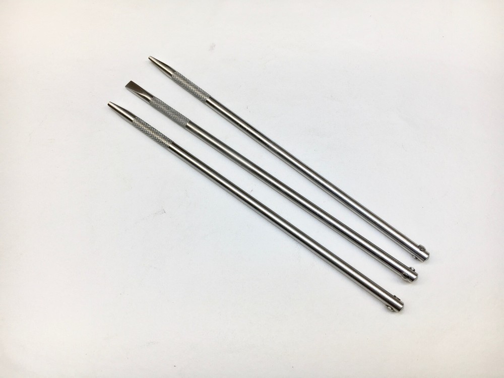 Whaley Sliding Hammer Rectangular Flat Punch Set of 3 by Eurotool