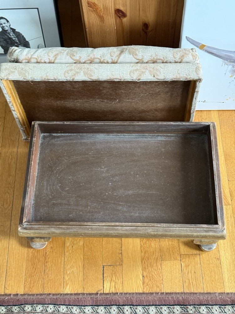 Vintage Foot Stool with Storage