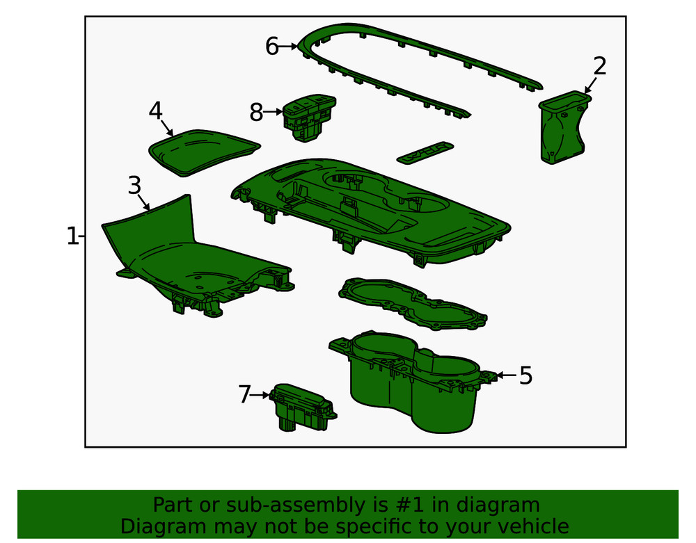 Genuine GM Shift Panel 84937563