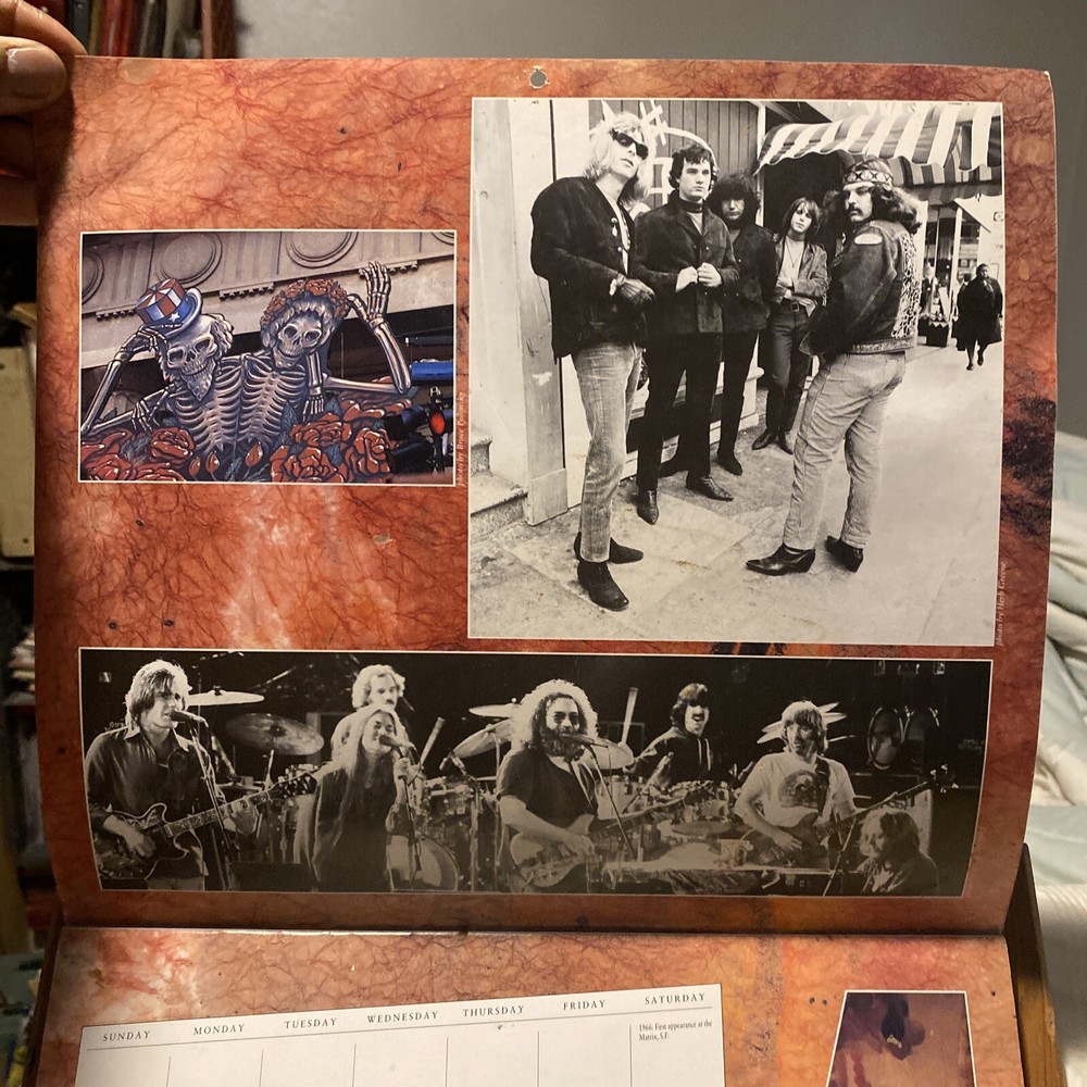 Vintage Grateful Dead Calendar 1995