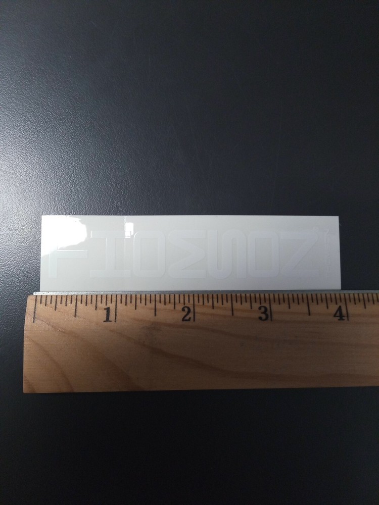 4" Thomson Decal/Sticker White On Clear