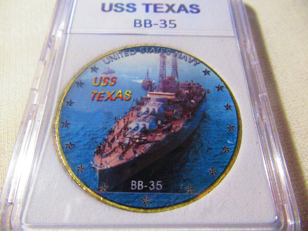 US NAVY - USS TEXAS / BB-35 Challenge Coin