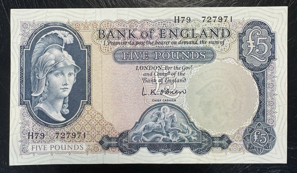 Old Five £5 Pound Note Uncirculated