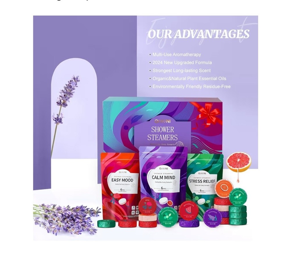 Organic & Plant Based Shower Steamers Aromatherapy
