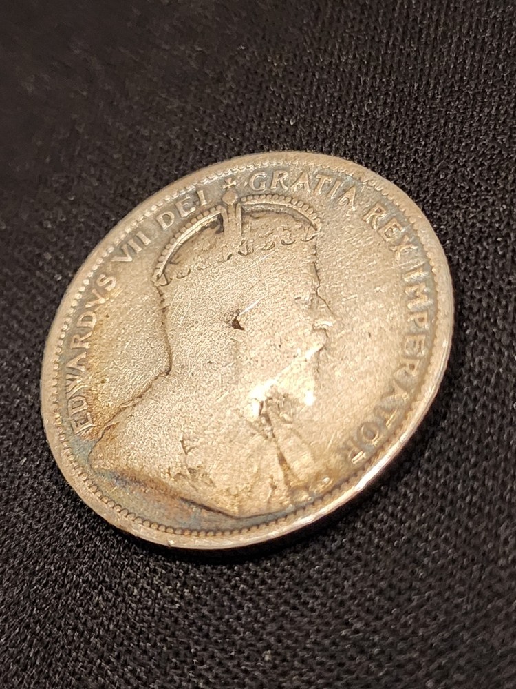 1906 Canada 25 Cents Silver Coin