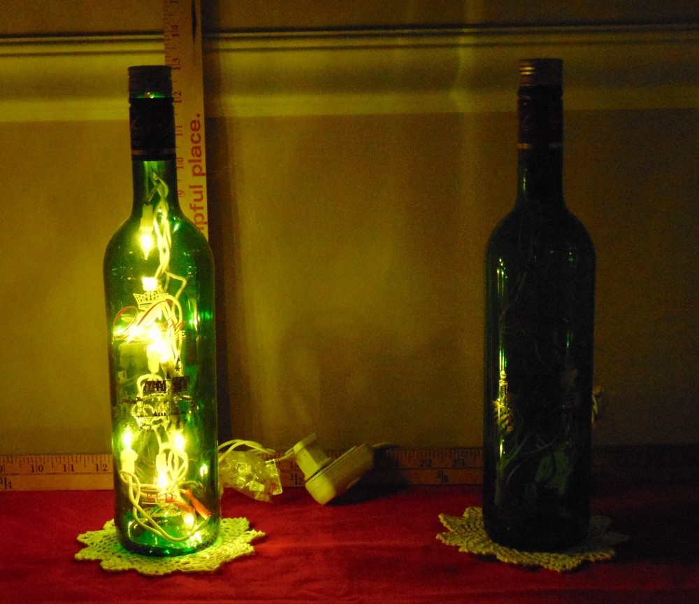 Starling Castle "Red" Bottle Lamp