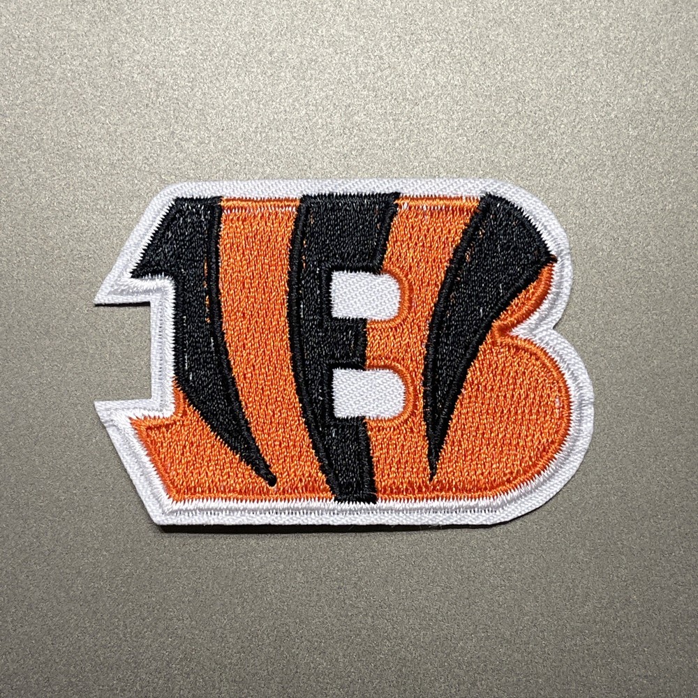Cincinnati Bengals Patch Embroidered Iron 1.75x2.5 Inch