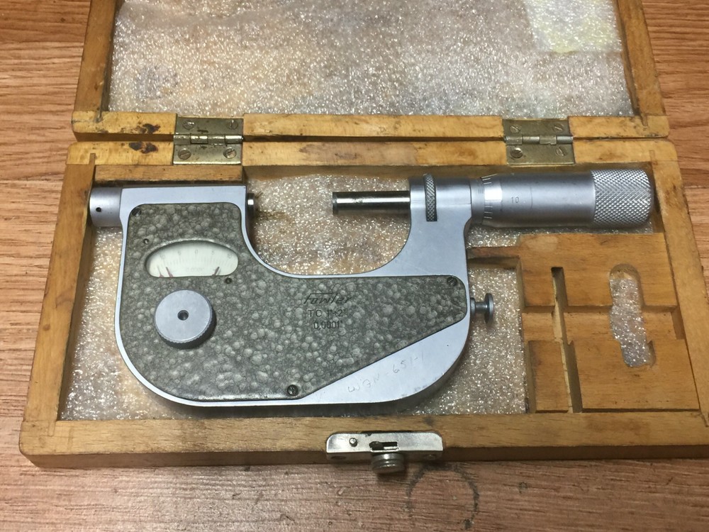 FOWLER 1-2" INDICATING MICROMETER .0001"