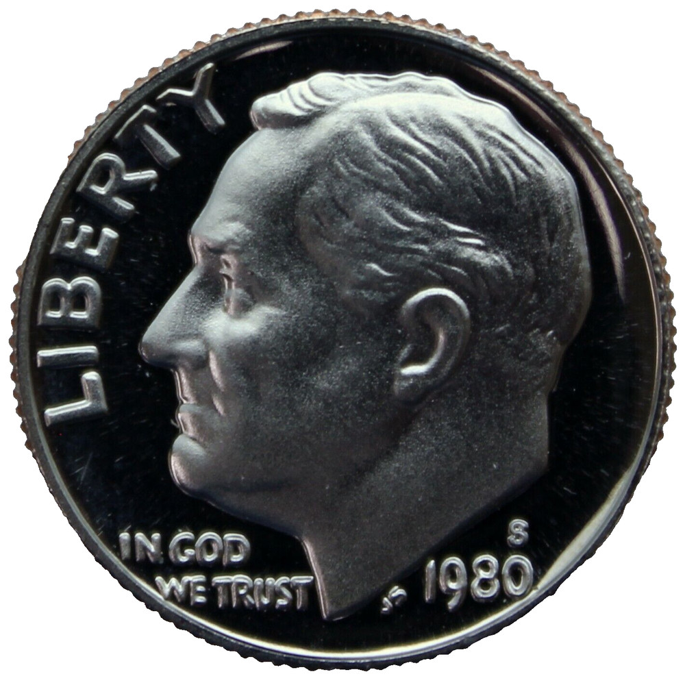 1980-S Proof Roosevelt Dime