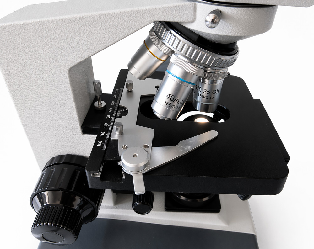 Walter Binocular Compound Microscope 40X-1000X Oil 4 objectives Tested