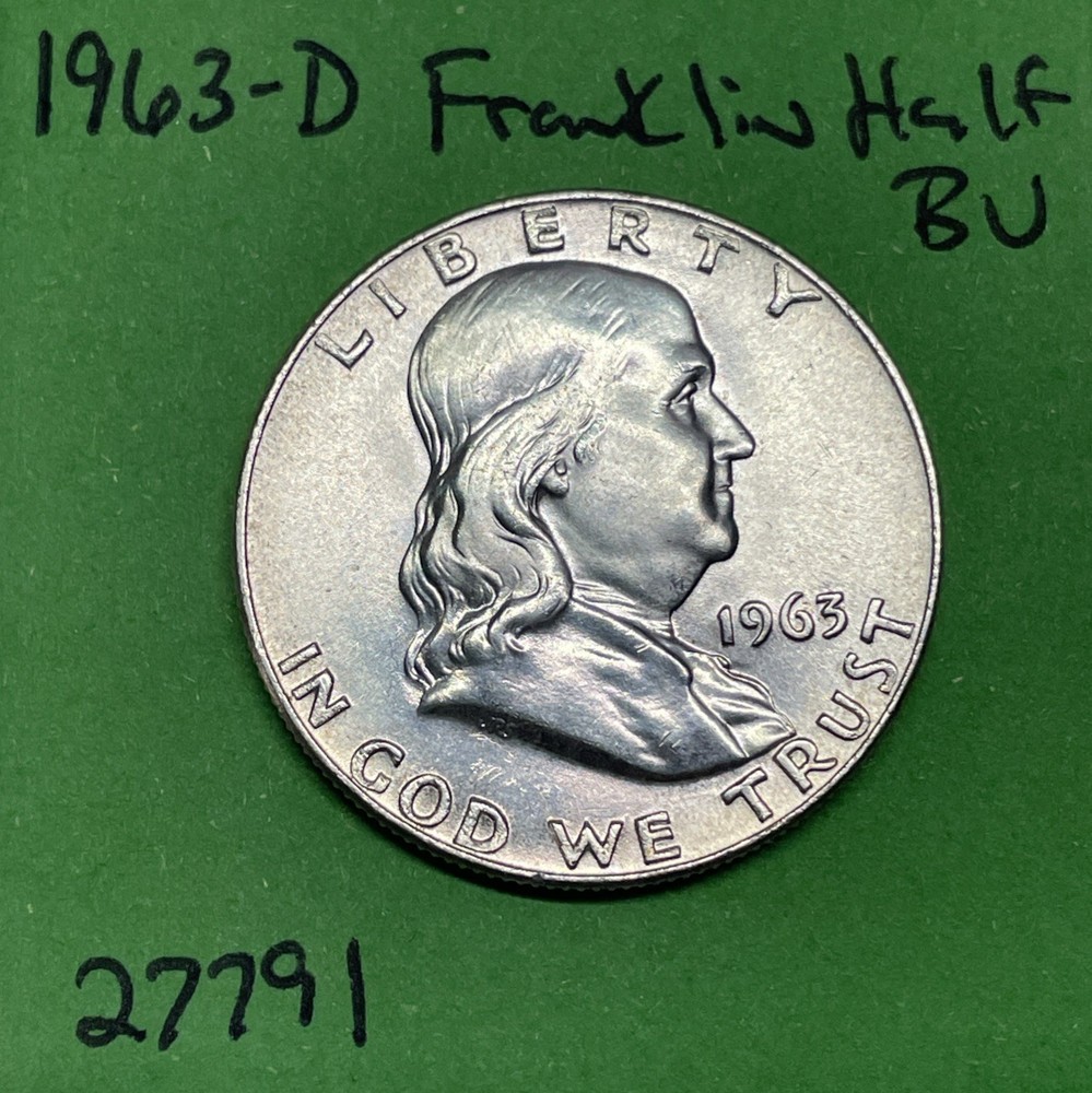1963-D Franklin Half Dollar 50c BU Brilliant Uncirculated