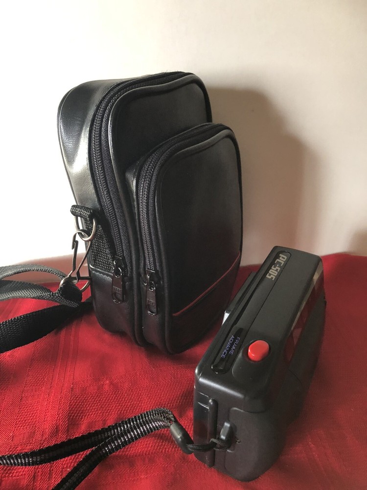 VINTAGE 1990 PENTAX PC-505 35MM CAMERA, CASE & INSTRUCTIONS EUC