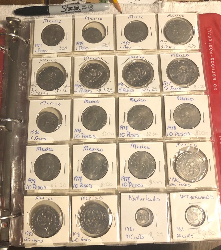 world coins lot bulk old