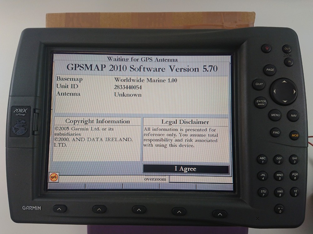 Garmin GPS 2010C GPSMAP Color Plotter Fishfinder Tested With BlueChart Data Card