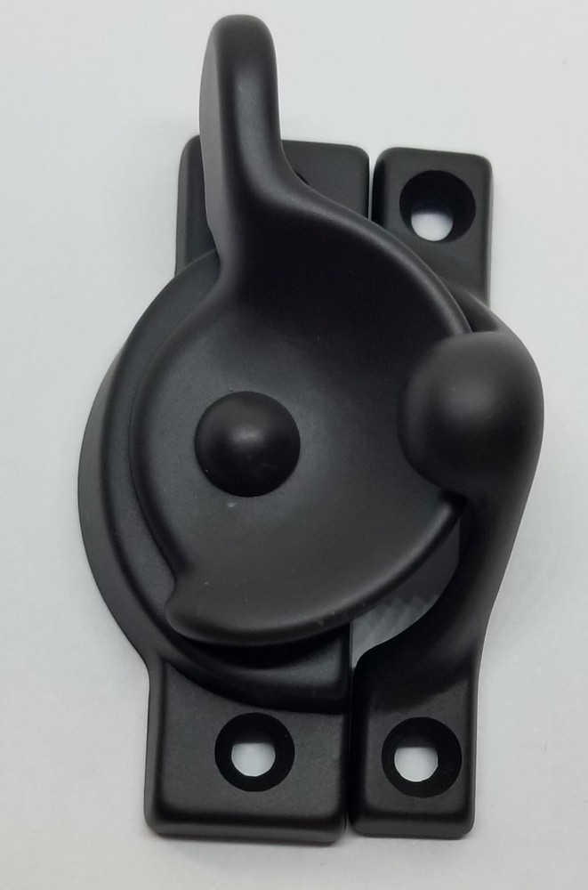 Decorative Solid Oil Rubbed Bronze Heavy Spring Loaded Window Sash Lock Square