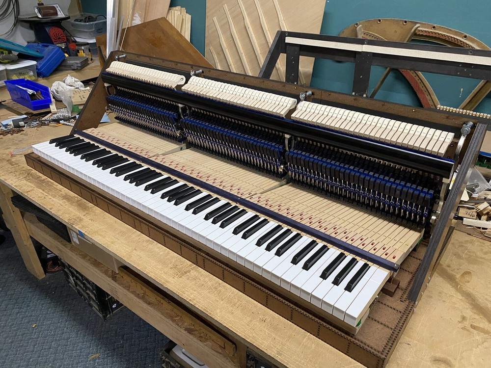 Custom MIDI Controller with Authentic Acoustic Studio Piano Action/Keys/Hammers