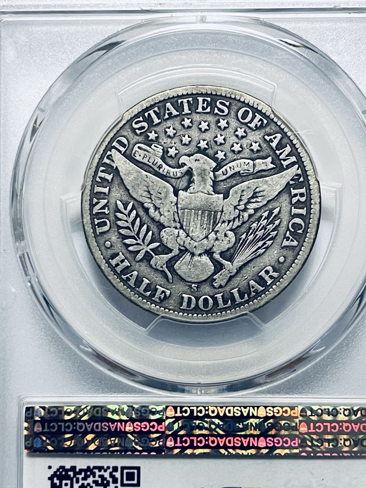 1909-S Barber Half Dollar PCGS F12