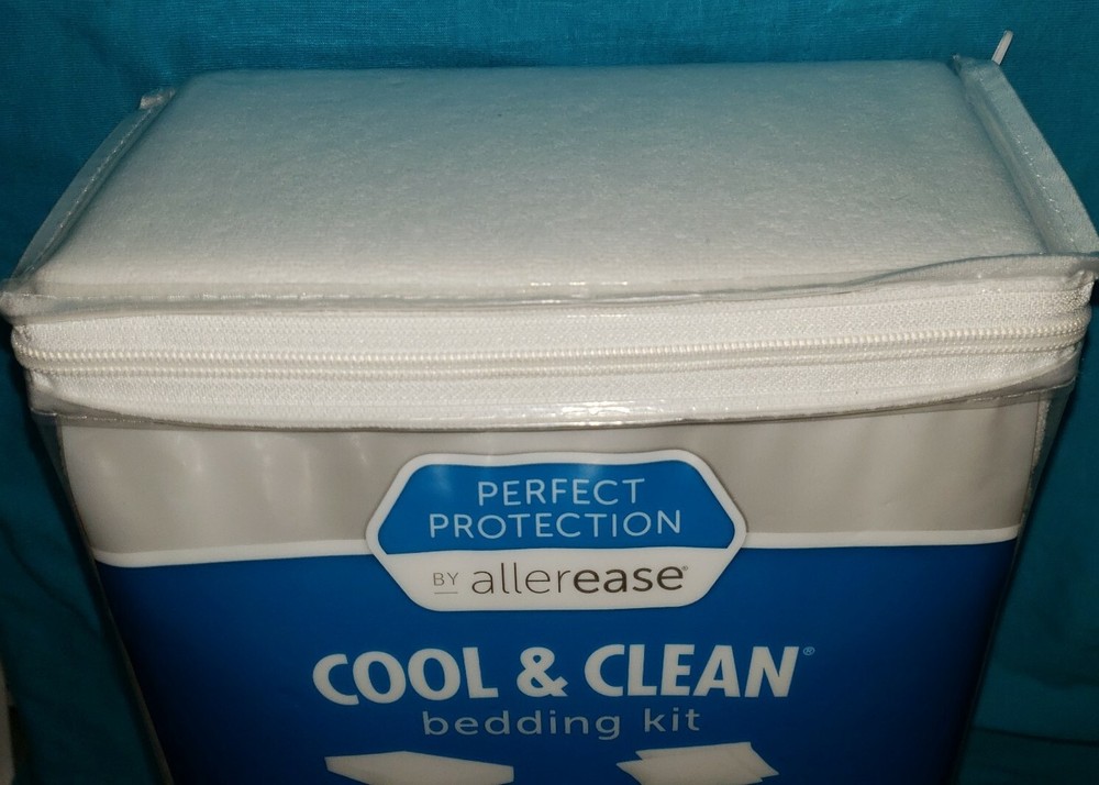 Perfect Protection Allerease Cool & Clean Bedding Kit 3 Pc-Queen NEW FREE SHIPPN