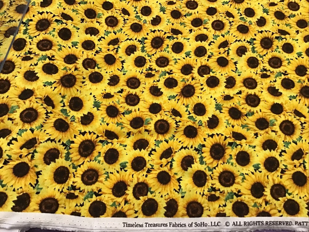 Fabric Sunflowers 8781, 1 yard