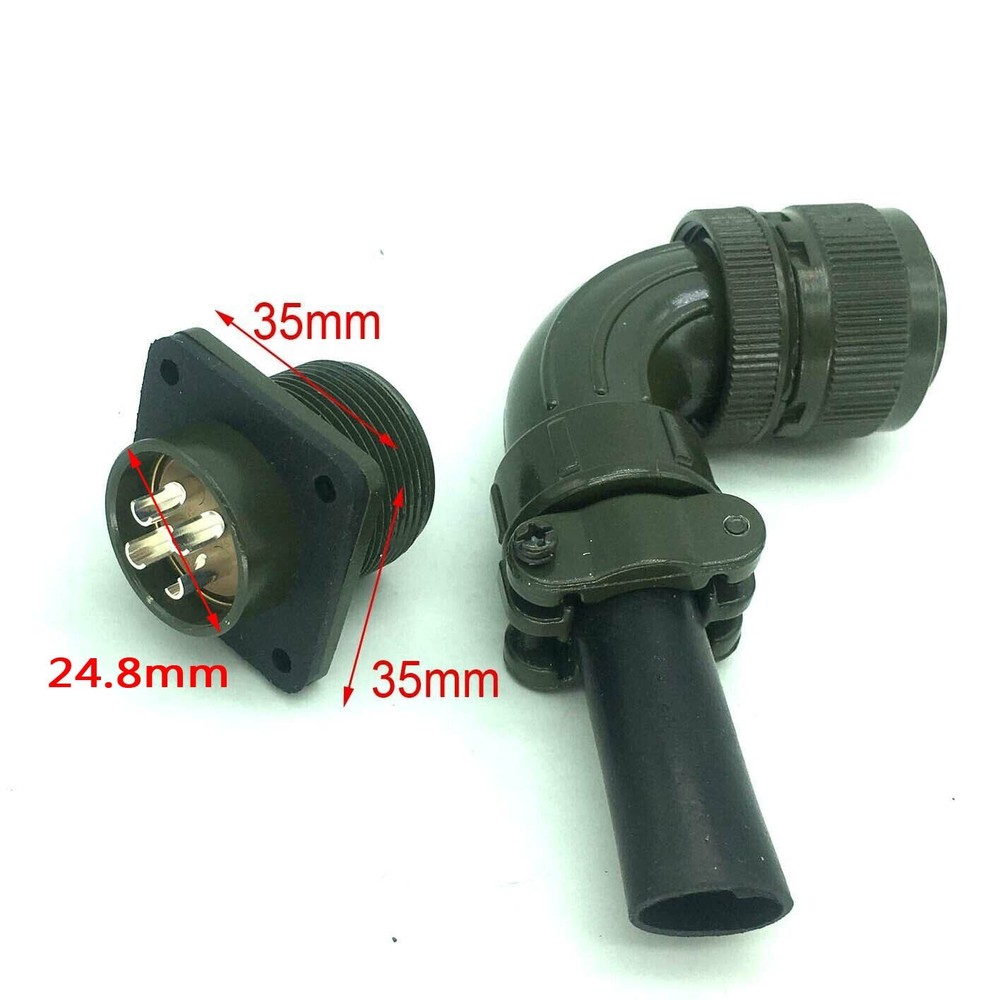 1 set 4-pin core 90° Aviation plug servo motor special plug & socket 3108 18-10S