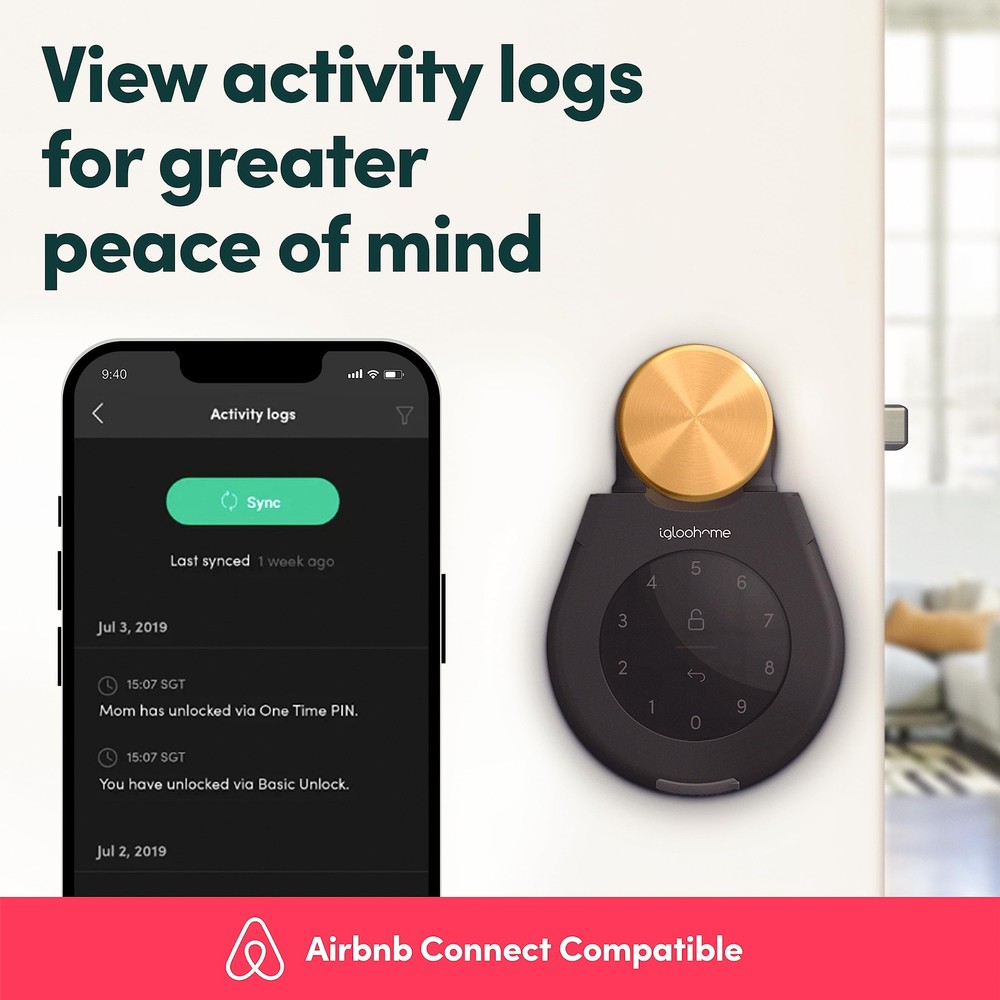 Keybox 3 Smart Lock Box, Large Key Safe w/Airbnb Sync (iOS/Android) – Remotel...