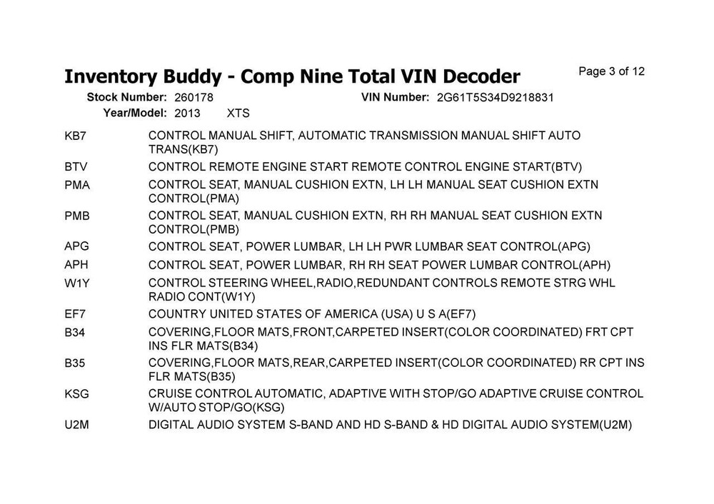Fuse Box Engine Fits 13 XTS 967424