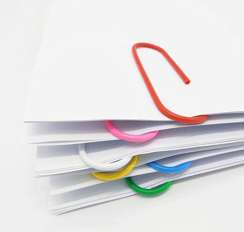 Colorful 400PCS Medium & Large Paper Clips - Smooth, Durable, and Multi-Purpose