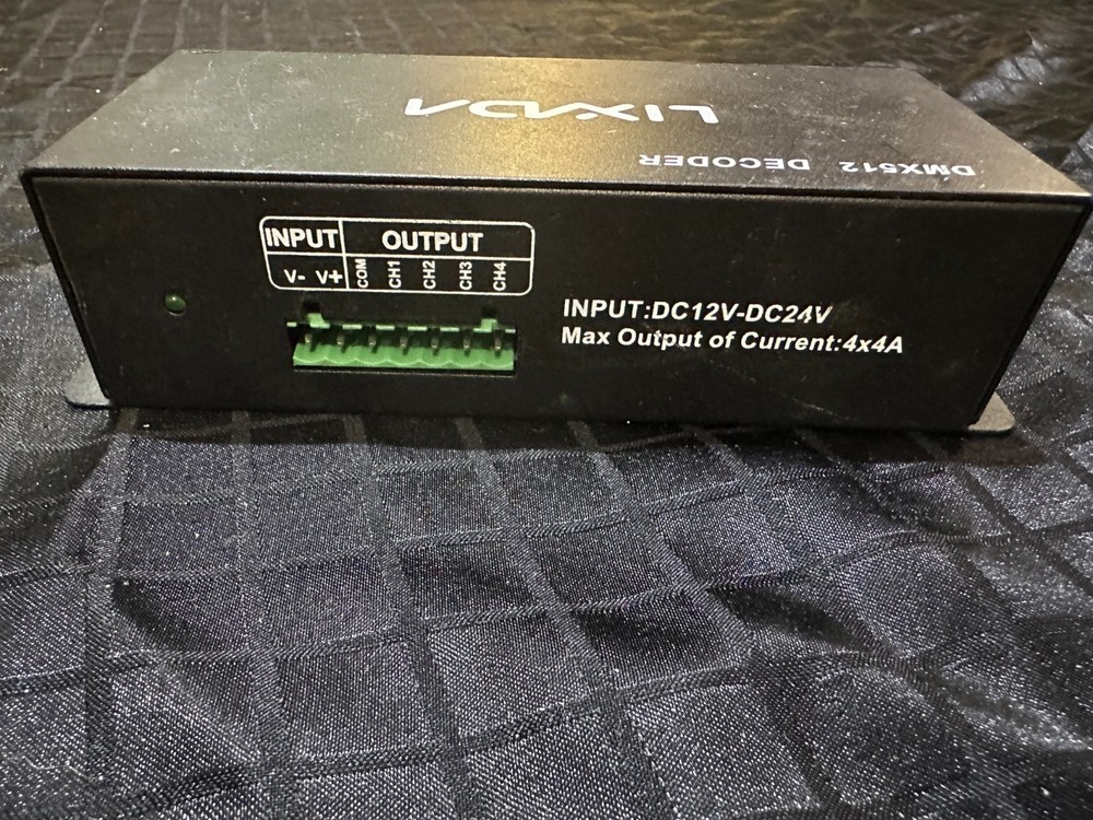 4CH DMX 512 Decoder Led strip Digital Controller RGBW 4 Channel Dimmer DC12V-24V