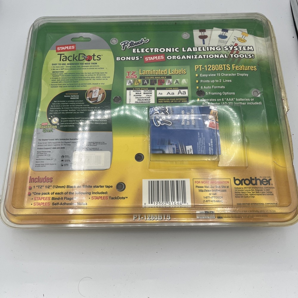 Brother PT-1280 Label Thermal Printer P-Touch Electronic Labeling System