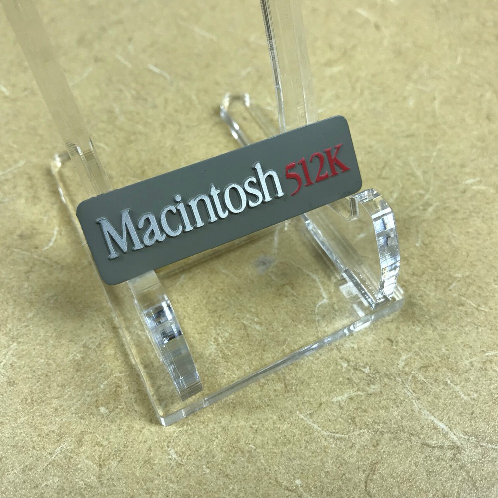 AUTHENTIC Apple Computer LABEL ____Macintosh 512K ____ Never Used ____ Very Rare