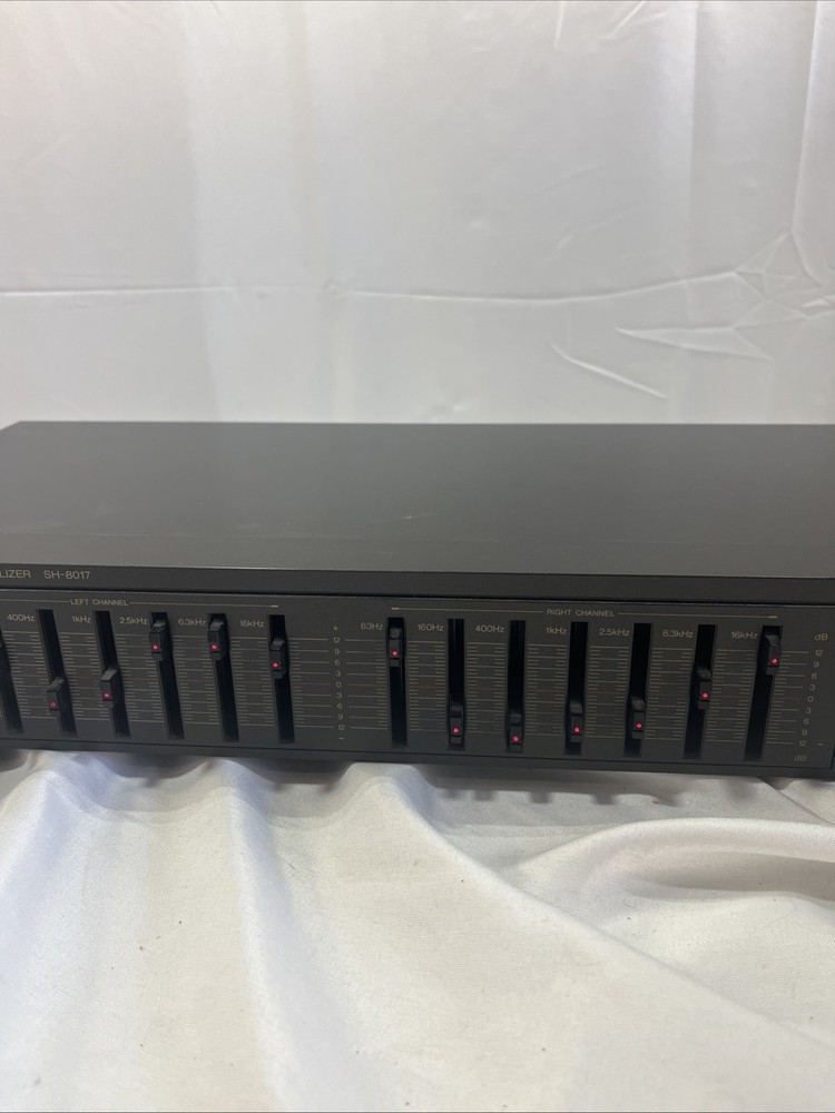 Technics SH-8017 Analog Stereo Graphic Equalizer w/ RCA Inputs Outputs Tested
