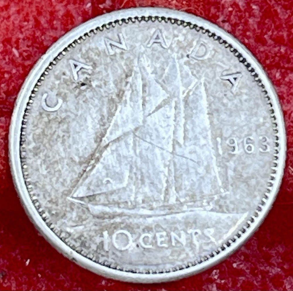 1963 Canada 10 Cent (800 Silver)