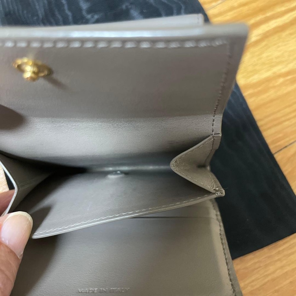 CELINE Gray Tri fold Wallet From Japan