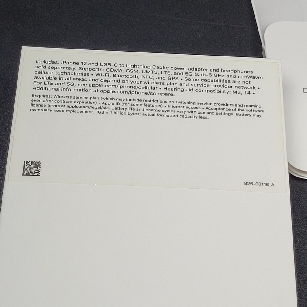 iPhone 12 Empty Box Only ! NO PHONE .