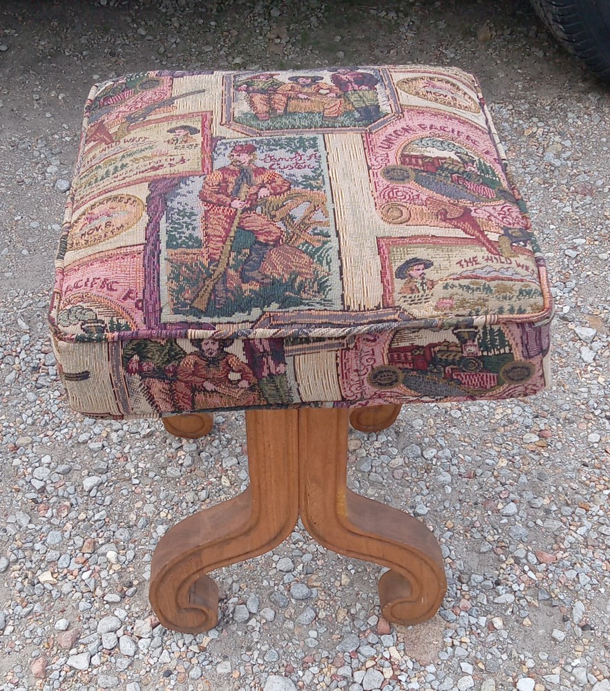 Western Print Vanity Bench  (VB112)