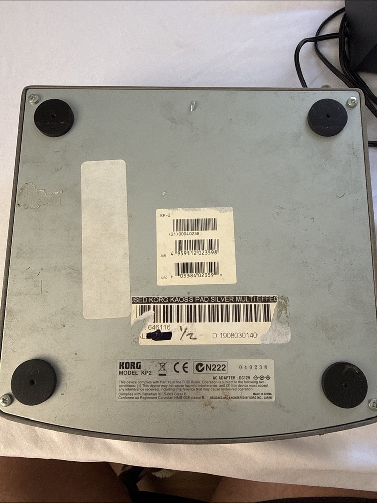 Korg KAOSS PAD KP2 Dynamic Effects Controller DJ Touch Pad FX w/ Power Supply