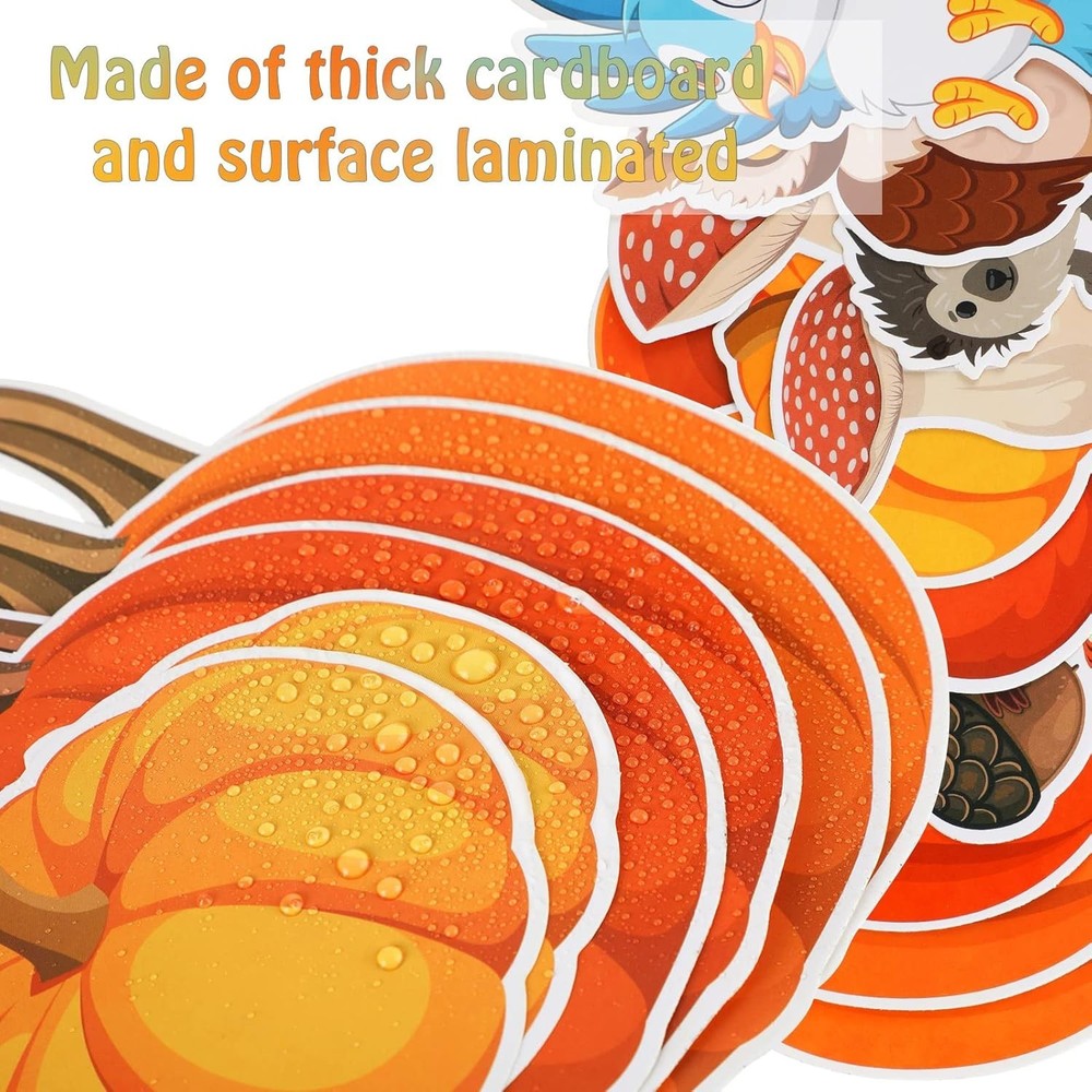 155 Pcs Fall Bulletin Board Set Autumn Classroom Tree & Maple Leaf Cutouts