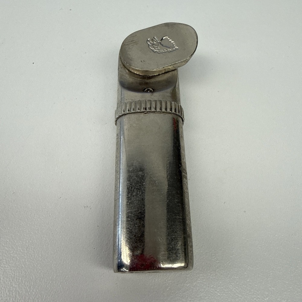 Unique Design With Eagle, Silver Tone Metal Butane Lighter