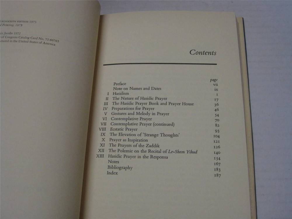 Hasidic Prayer by Louis Jacobs Important work LITURGY
