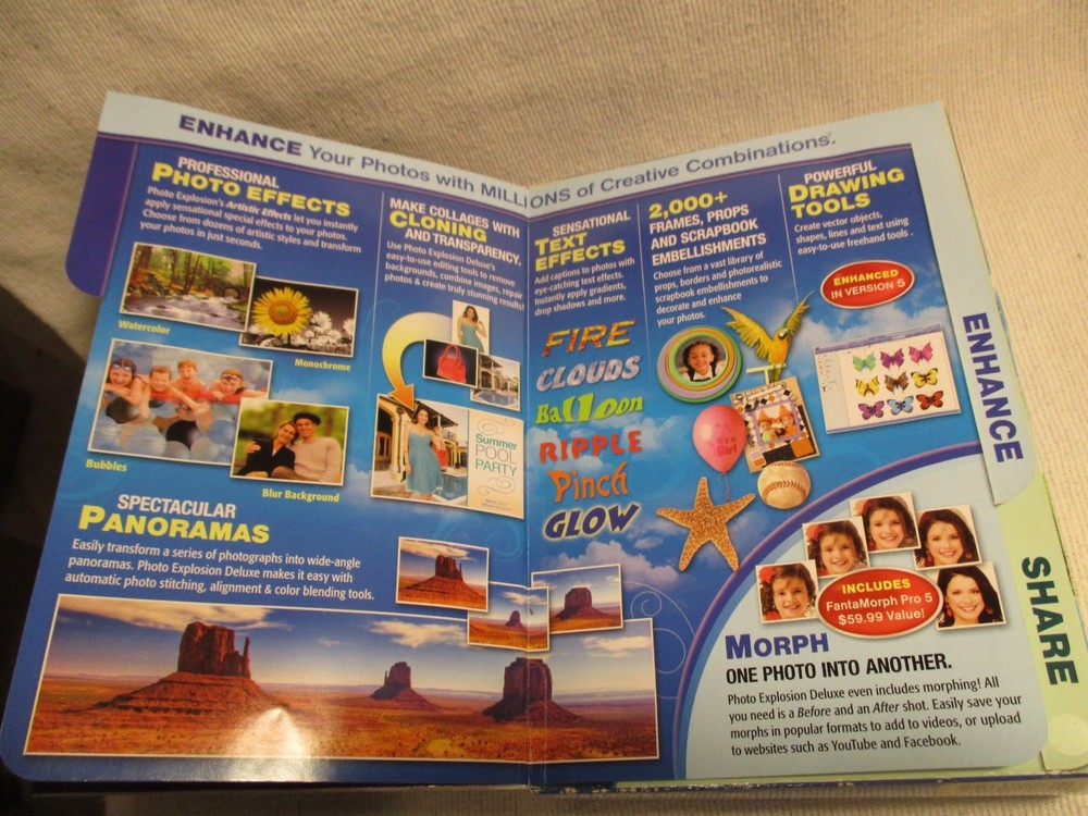 PHOTO EXPLOSION DELUXE VERSION 5, NEW OPEN BOX.