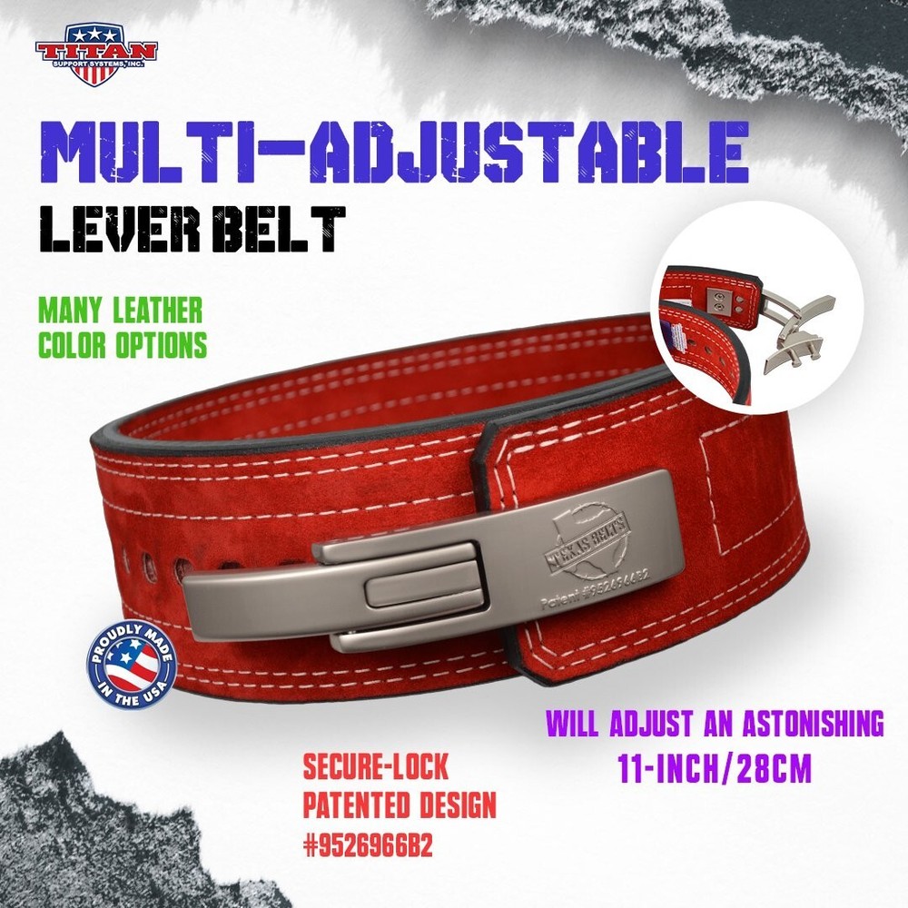 Brahma 13MM Multi-Adjustable Lever Powerlifting Belt IPF Approved