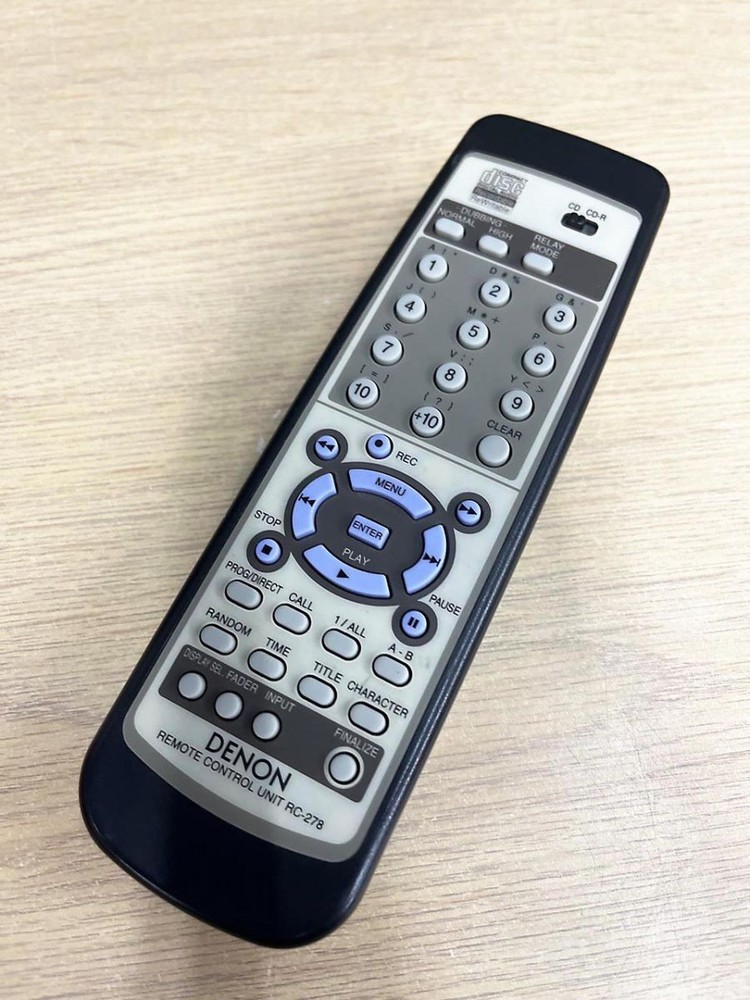 DENON CD Recorder CDR-W1500 Remote Control RC-278