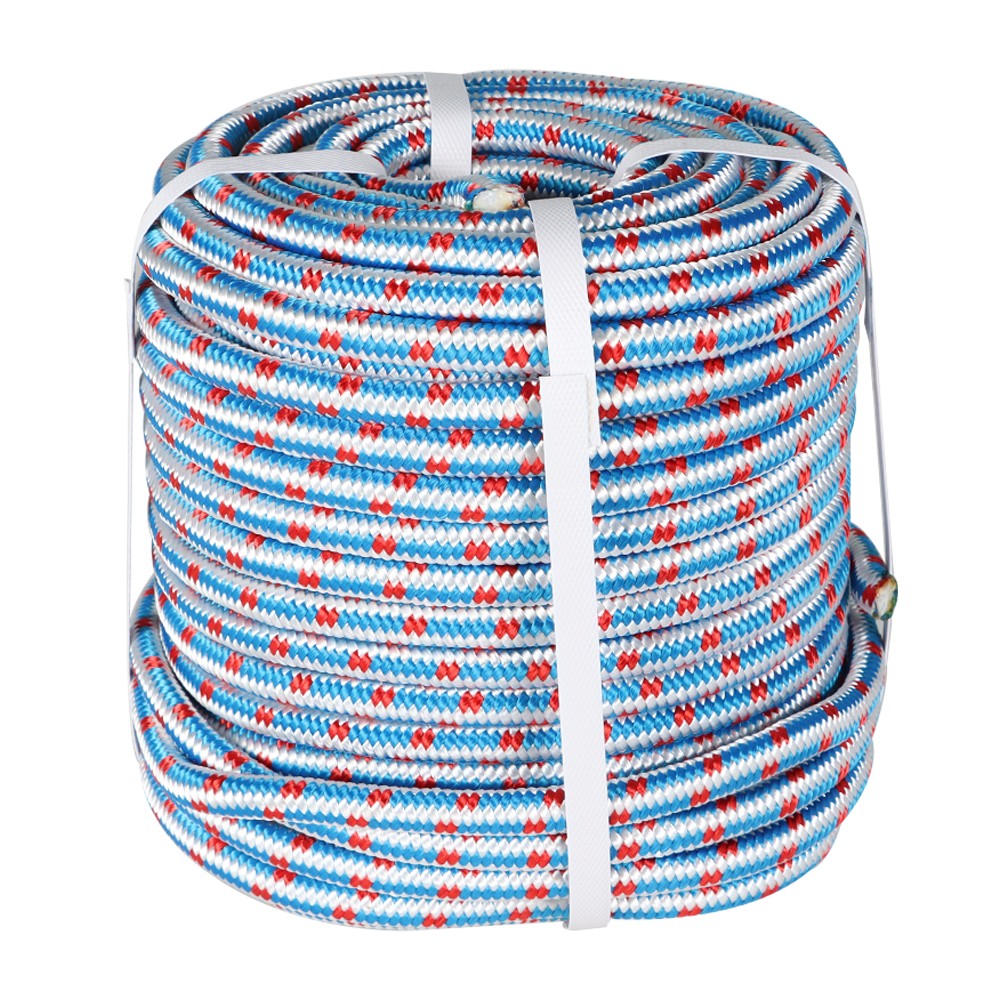 1/2" × 100' 16 Strand Braided Polyester Nylon Core Arborist Tree Rope
