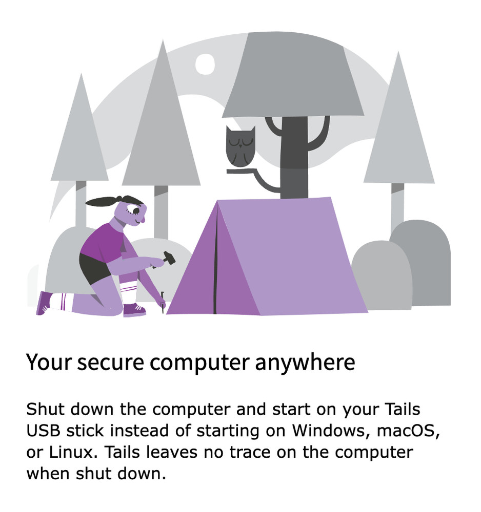 TAILS 6.11 LINUX OS Bootable USB/DVD Drive, 64-Bit, Works on Mac & Windows PC