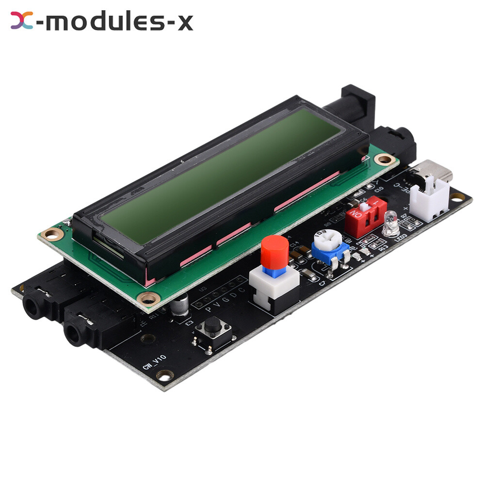 TYPE-C LCD Ham Radio Essential CW Decoder Morse Code Reader Translator Accessory
