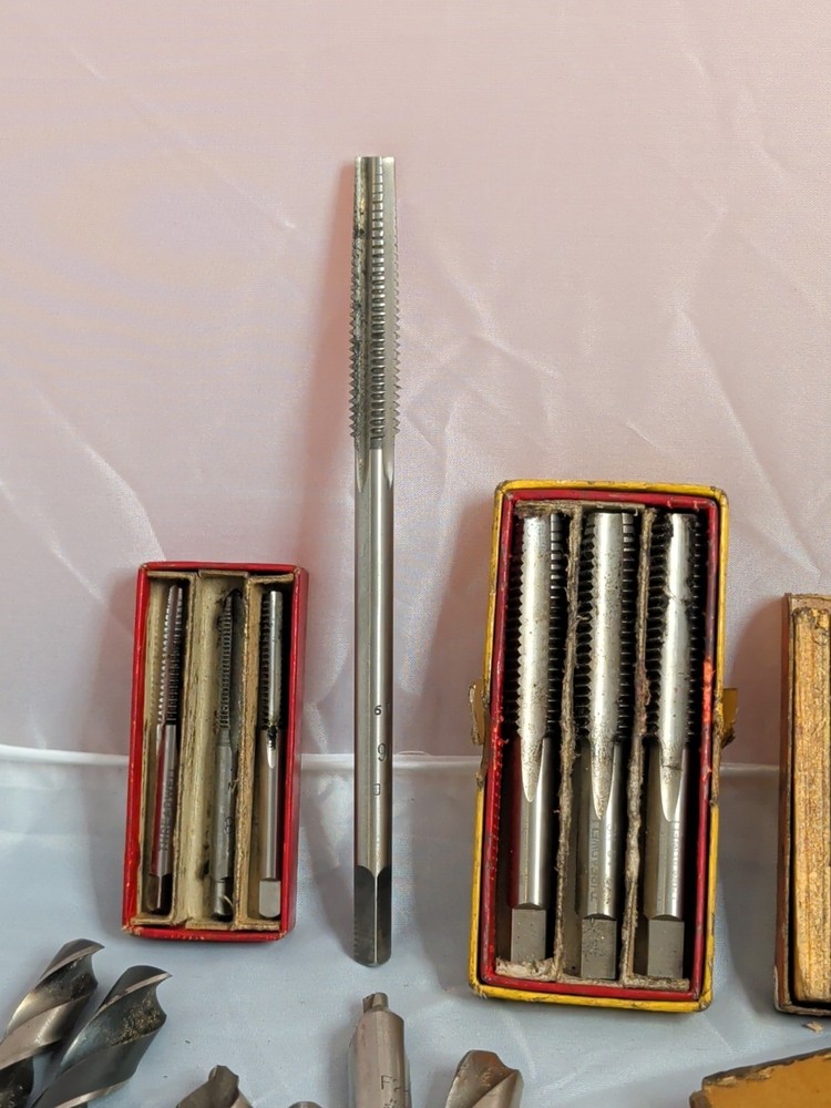 Machinist Taps Drill Bits Ect... Lot Great Condition