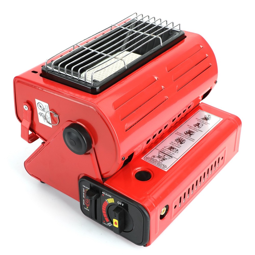 Camping Emergency Butane Heater Double Coherent Heat Source Survival Tools E4