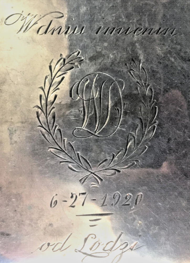Polish Solid 84 Silver Cigarette Vesta Case. Name Day Gift, Dated June 27, 1920.