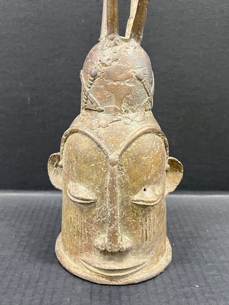 AFRICAN ART CHAD BRONZE BELL
