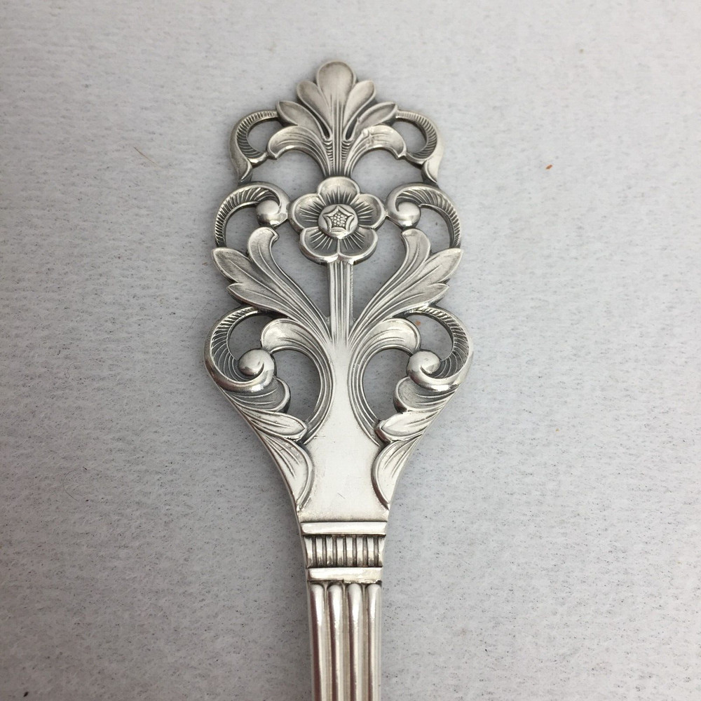 Viking Rose Serving Fork Th Marthinsen 830 Silver Norway